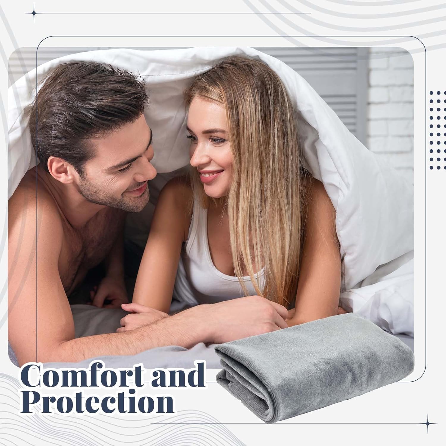 Couples Waterproof Mat 28 Inch Reusable & Stainproof Blanket Quiet & Easy to Use Mattress Protector for Adult Multi Functional Bed Sheets for Couple Pleasure Comfort - Image 6