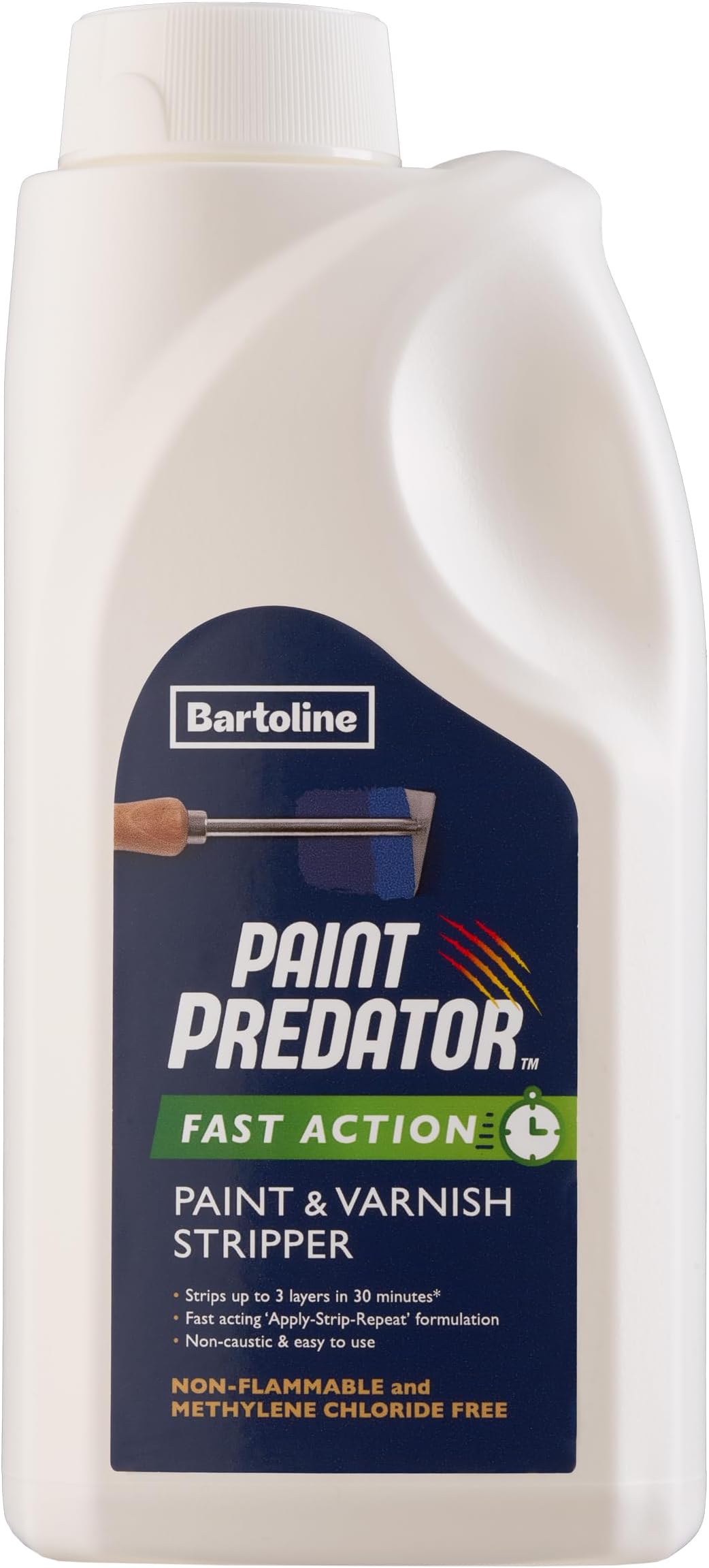 Bartoline Paint Predator™ Fast Action Paint & Varnish Stripper 1l – Rapid, Non-Caustic Paint Remover for Wood, Metal & Masonry