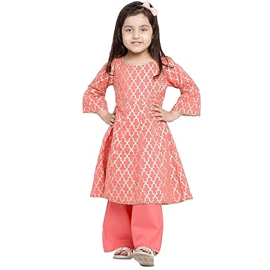 Bitiya By Bhama Girls Cotton Kurta Sets