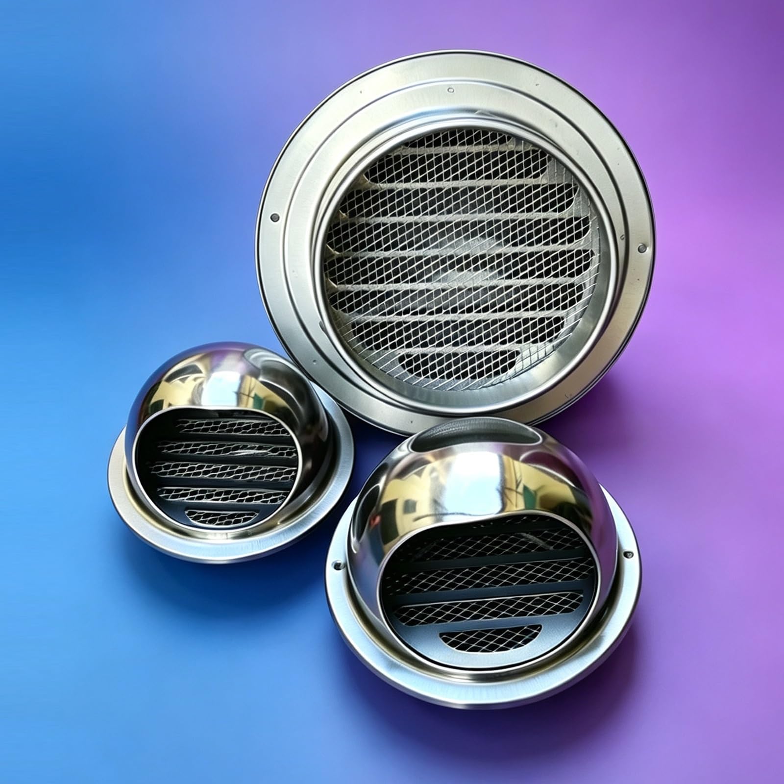 Ventilador de ático de acero inoxidable 304 exterior con extractor de 170 mm