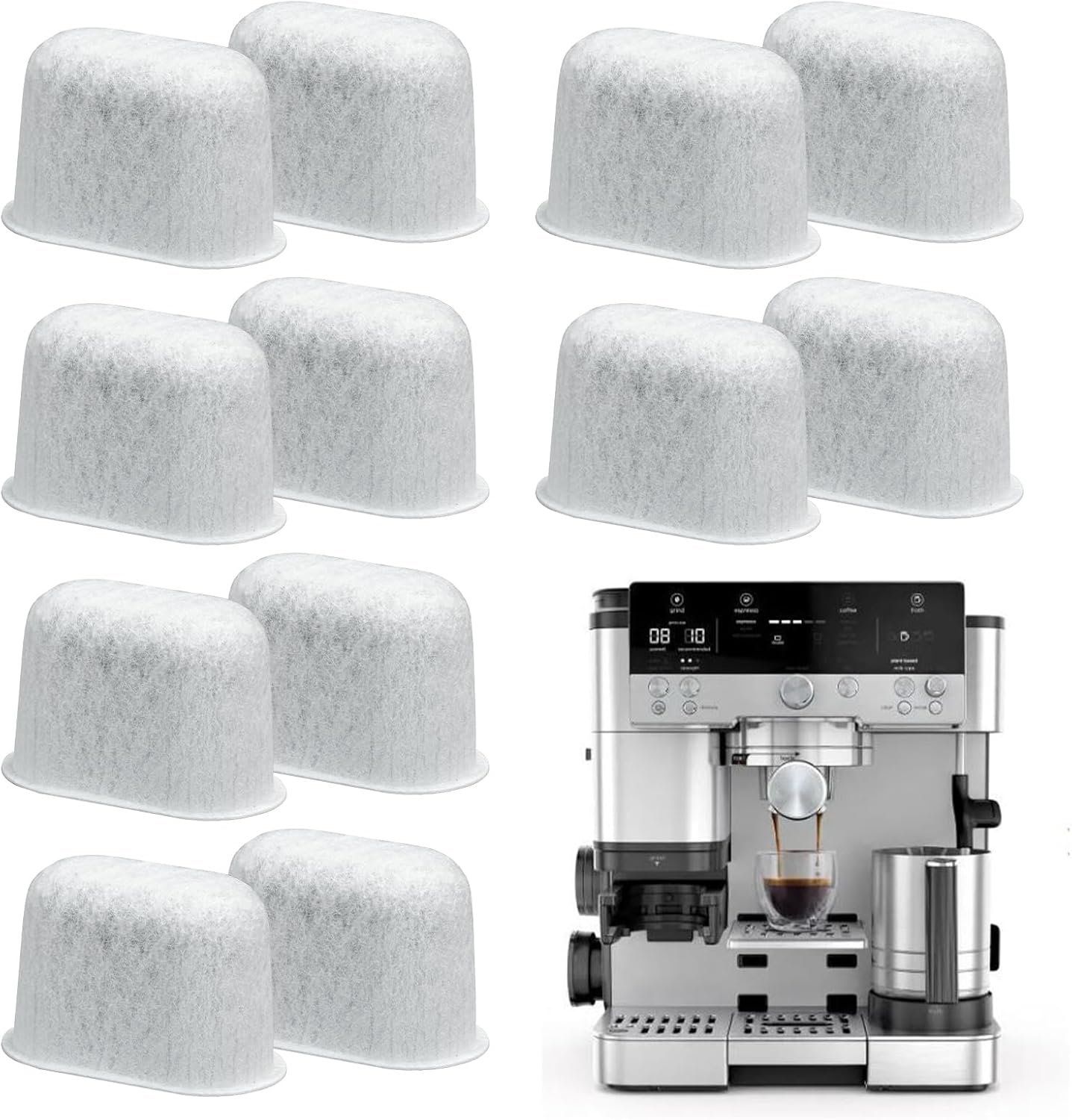 BIGP 12 actieve koolstoffilters, koolstoffilters voor Ninja Luxe