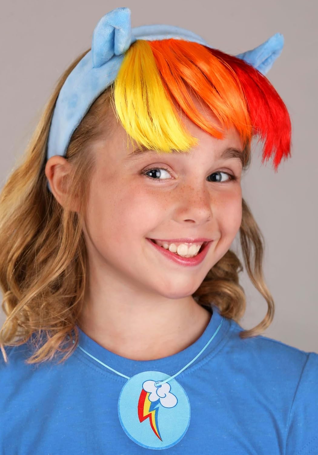 My Little Pony Rainbow Dash Headband, Tail & Cutie Necklace Kit | Accessories for Halloween and Dress Up