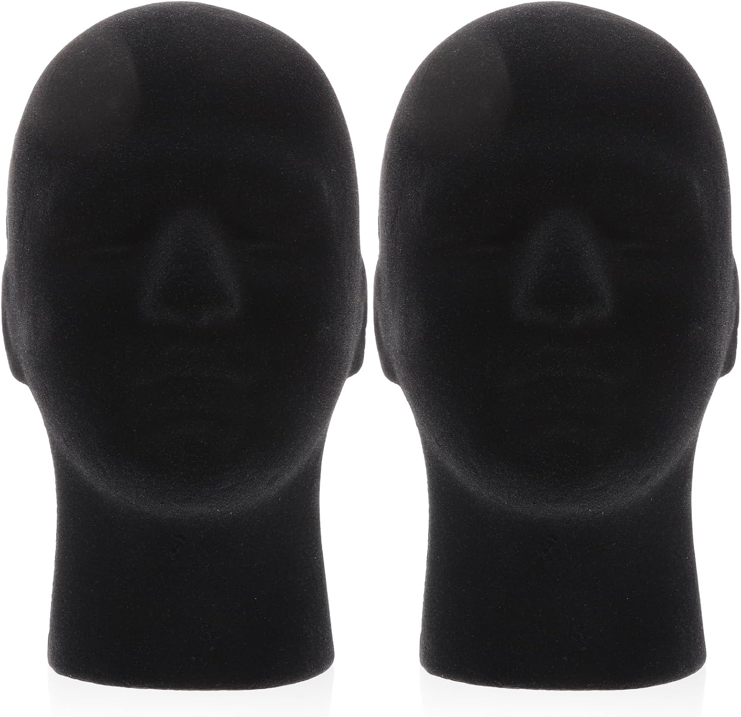 Angoily 2pcs Male Foam Mannequin Wig Stand Wig Display for Styling Adornment for Salons Home Smooth Reusable Display
