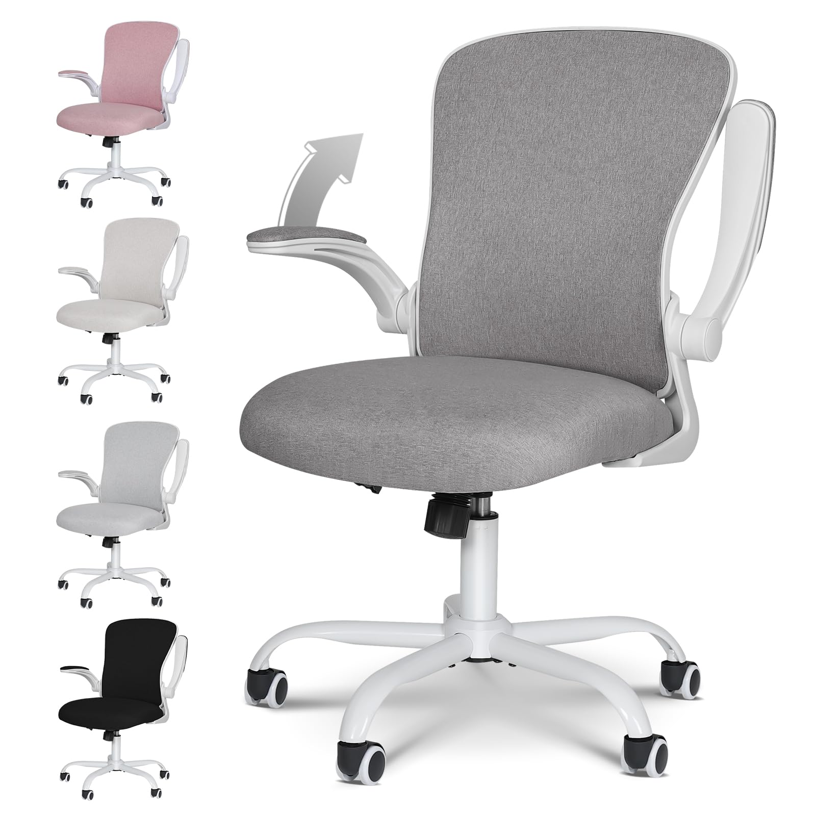 ELECWISH Home Office Chair, Ergonomic Desk Chairs Computer Chairs Dark Grey — image 1