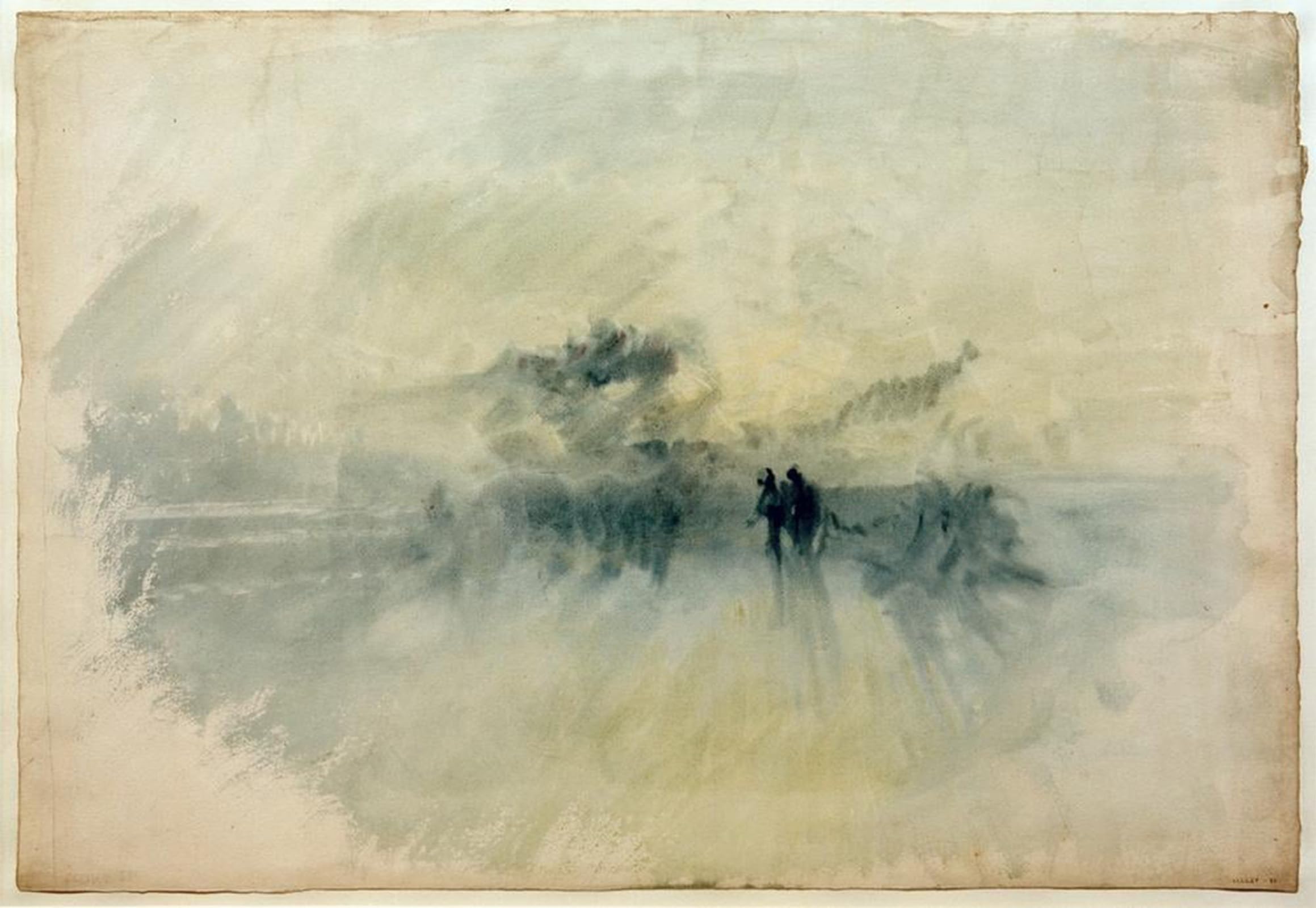 Rzhrhjes No Frame Retro Picture Portrait Oil Painting Modern Wall Artwork Figures In A Storm By Mallord William Turner Canvas Poster For Office Decor 60X90cm