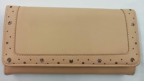 Amazon レディース 長財布 猫 肉球柄 シンプルデザイン ピンクベージュ 3190円 1400円 財布