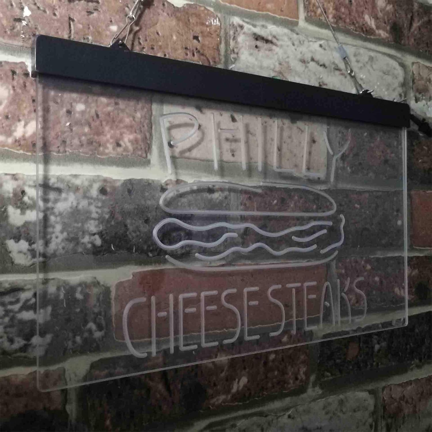 ADVPRO Philly Cheese Steaks Café Dual Color LED Neon Sign Blue & Red 24 x 16 Inches st6s64-i3850-br