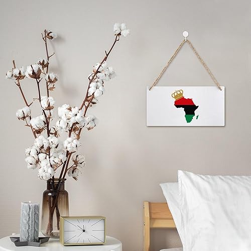 Miniatura 6 de Pan African Pride Wood Sign Plate Painting Wooden Plaque Sign Wall Art Hanging Decor for Home Farmhouse