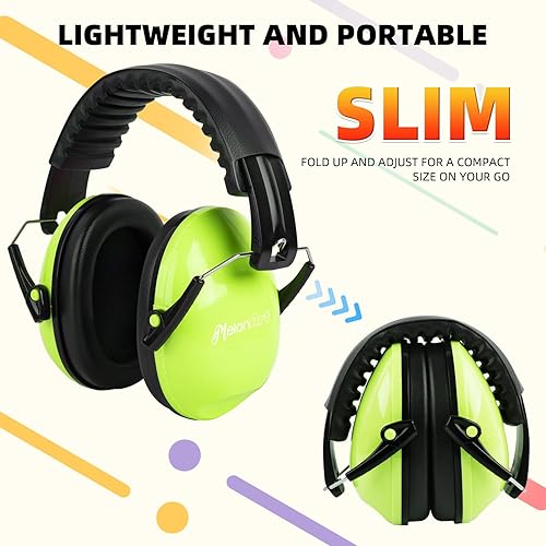 Miniatura 5 de MelonArt Orejeras de protección auditiva para niños, audífonos con cancelación de ruido para niños y adultos, con autismo, con reducción de ruido de