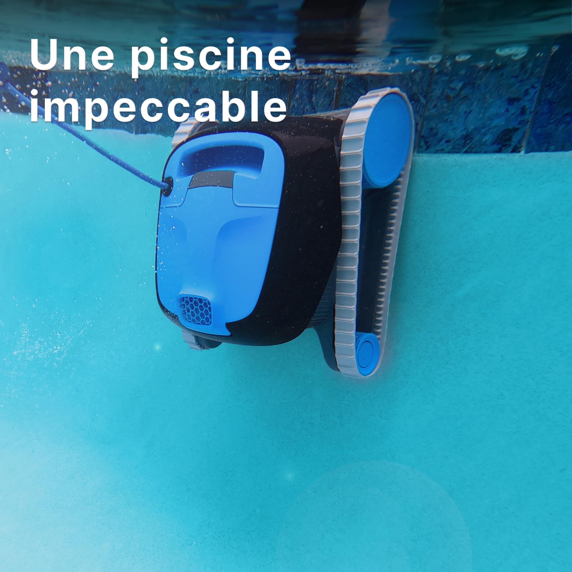 Dolphin Nautilus CC Aspirateur Piscine pour Piscine Hors-Sol Jusqu’à 10 m, Nettoyage Fond et parois, Économie énergie, Cycle de Nettoyage 120 Min