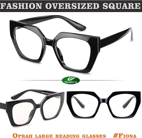 Miniatura 10 de Fashion Oprah Oversized Reading Glasses for Women Anti Computer Blue Light Blocking Eyeglasses Reader Stylish