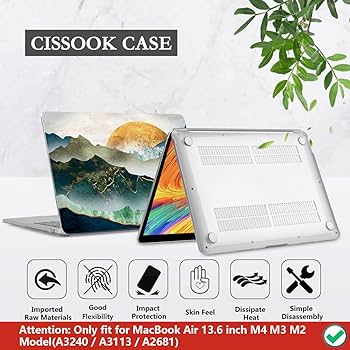 Amazon.com: CISSOOK Mountain Case for MacBook Air 13.6 inch 2025