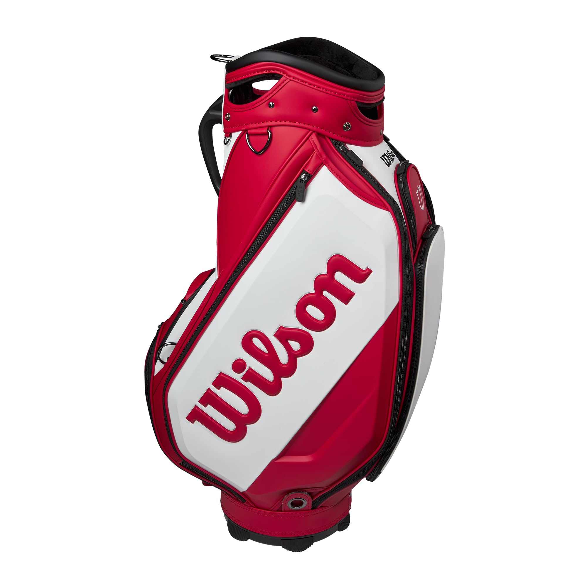 Amazon.com : Wilson Staff Tour Golf Cart Bag - Red/White : Sports