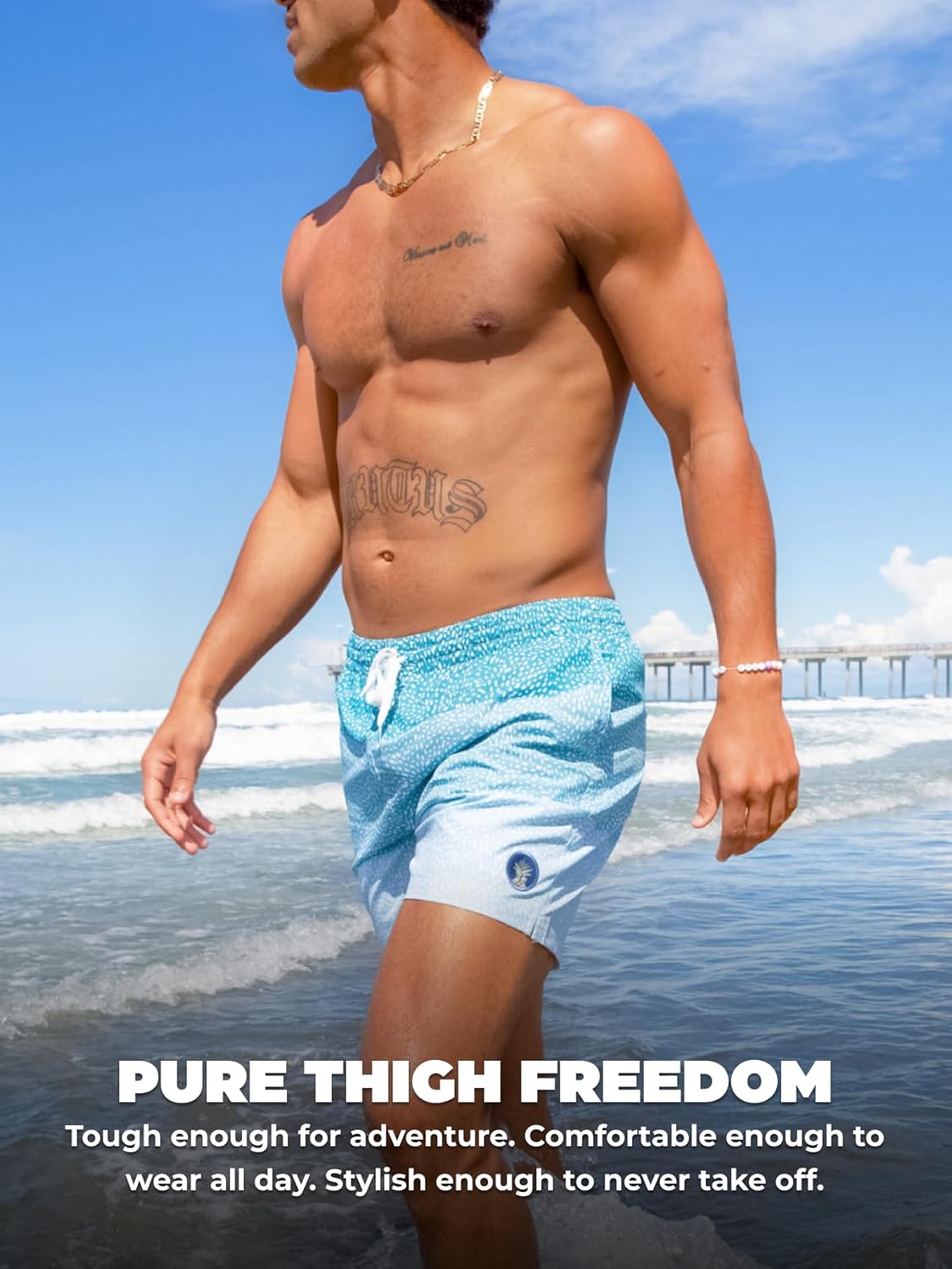 Chubbies Lined Mens Swim Trunks 5.5 Inch – Swim Shorts and Mens Shorts with Elastic Waist, Boxer Brief Liner, UPF 50+