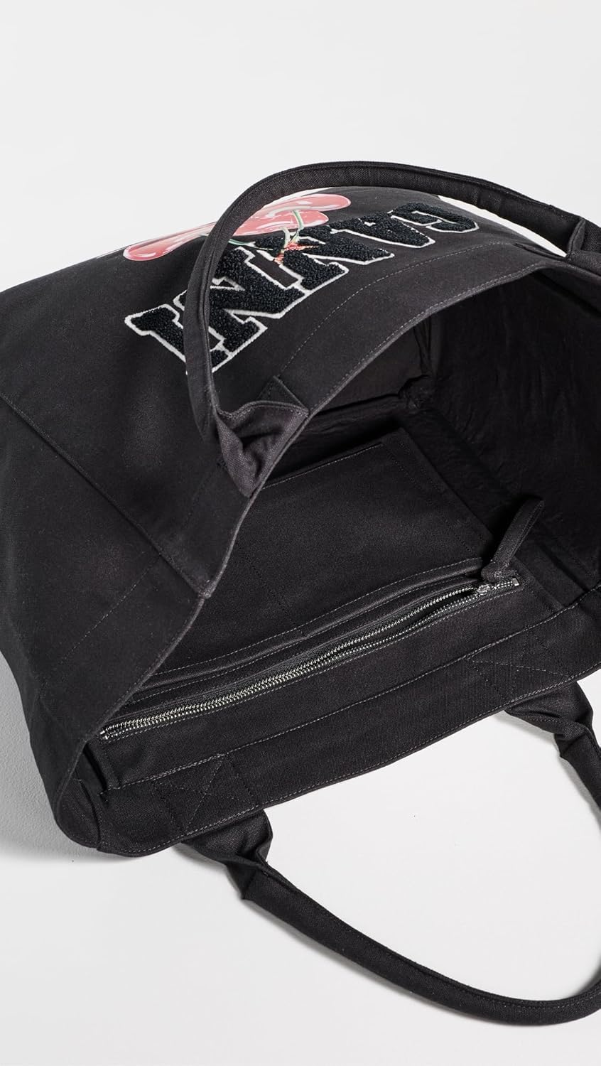 Ganni Women's Medium Trapeze Shopper Cherry Printed Tote - Image 5