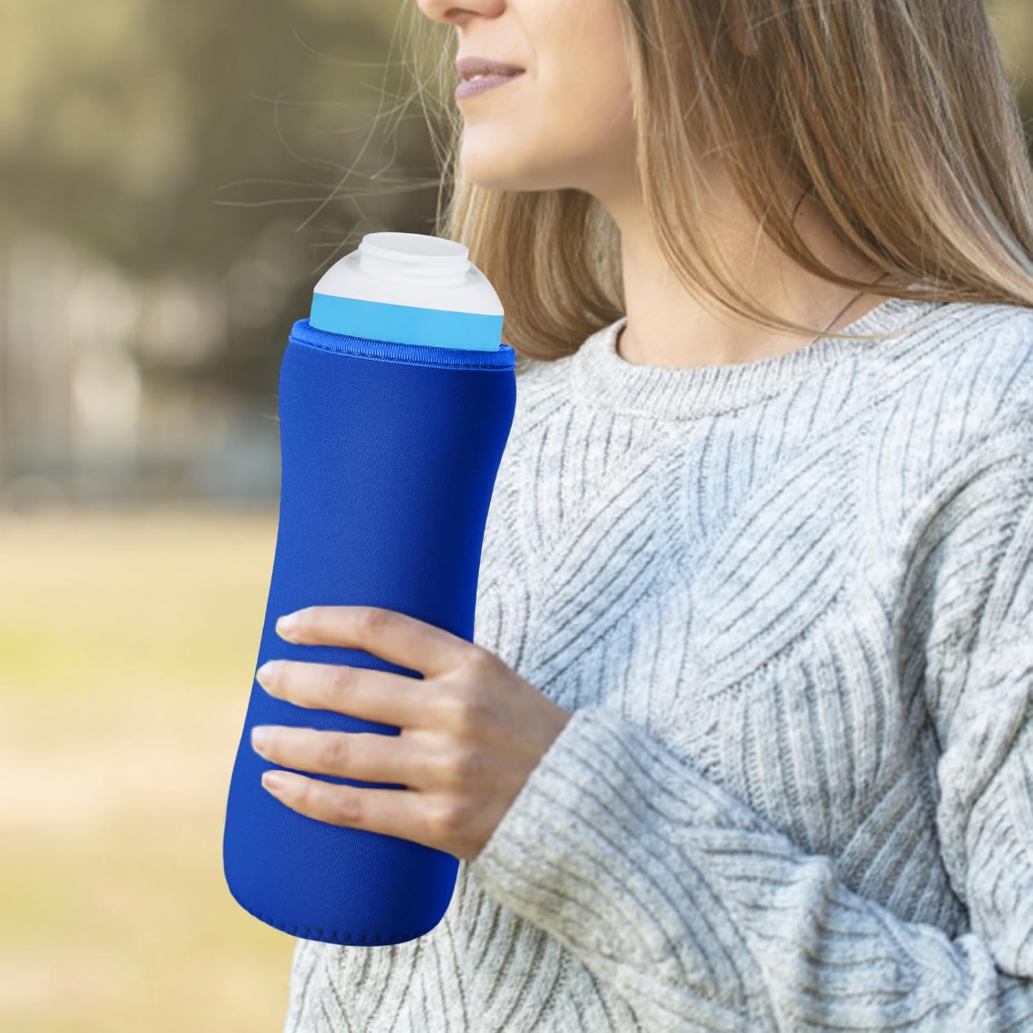 2pcs 22oz Neoprene Insulated Covers for Cirkul Bottles, Blue