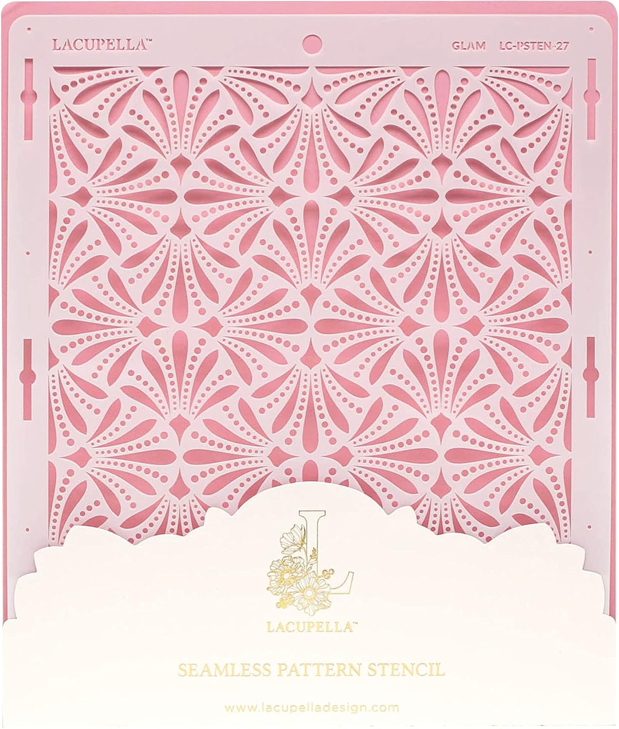 Lacupella Cake Decorating Stencil for Tall Buttercream Cake, Royal Icing, Ganache, Paint, Airbrush (KRISAN)