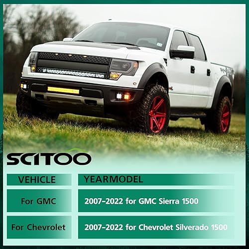 Miniatura 2 de SCITOO Kits de elevación de nivelación delantera y trasera de 3 pulgadas para GMC Sierra 1500 2007-2022, para Chevrolet Silverado 1500 2007-2022, 4