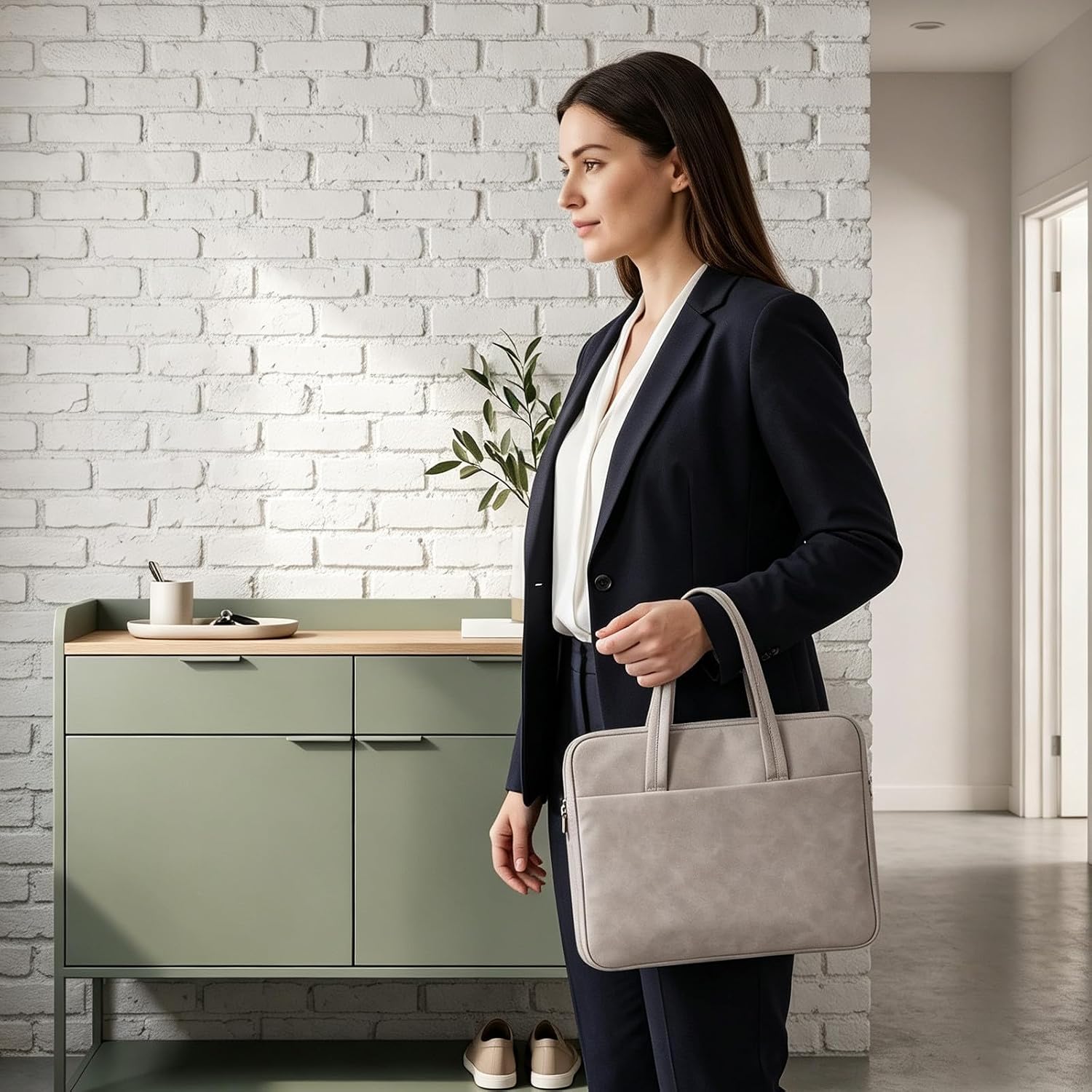 Laptop Briefcase for 15.6 to 16 Inch Computers, Waterproof image 3