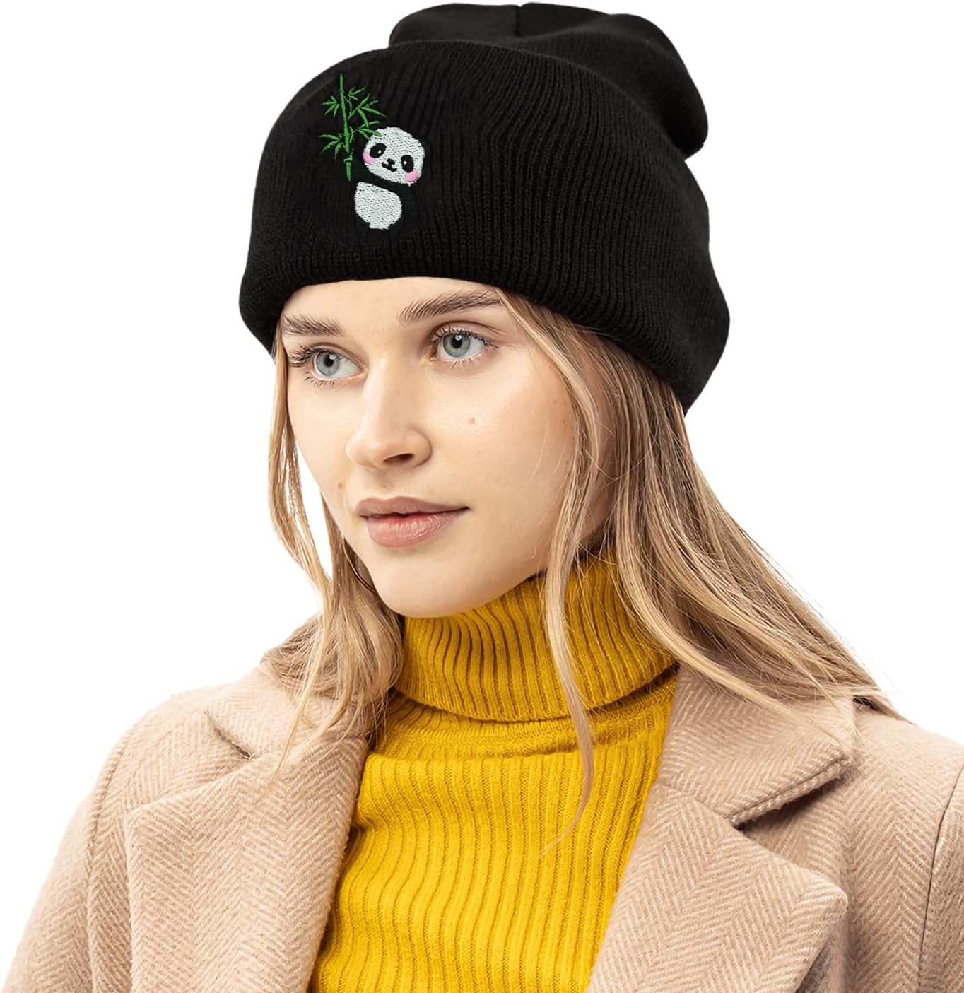 Cat Dad Beanie Hat Winter Cuffed Knit Hat Skull Watch Cap Embroidery Fisherman Beanies for Women Men Unisex - Image 7