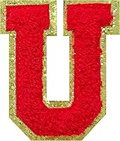 Vista 80 de Parches de letras de felpilla termo-adhesivas de 2.2", parches de letras de felpilla para ropa (negro, 26)