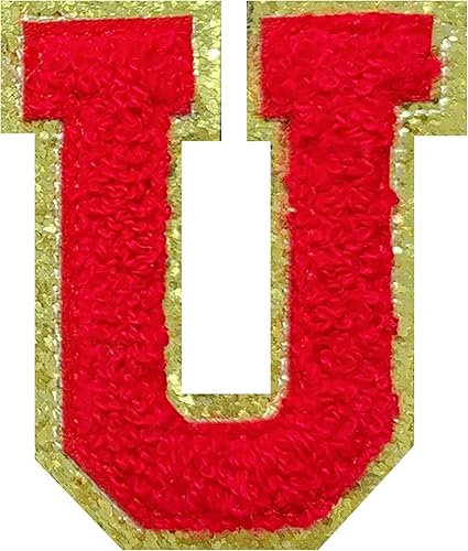 Miniatura 102 de 4 parches de letras de felpilla blanca, parches termo-adhesivas de 2.2", parches de letras de felpilla para ropa (M)