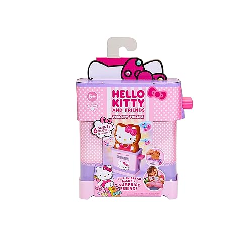 Hello Kitty y Amigos Horneador Toasty Treatz | Sorpresa de Peluche Olfativo y Blando | Hornea Pan, 6 Personajes Coleccionables