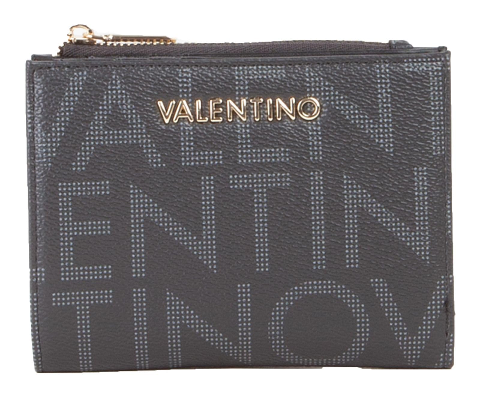 Valentino Purse Portafoglio Regina RE Wallet Nero Anthracite