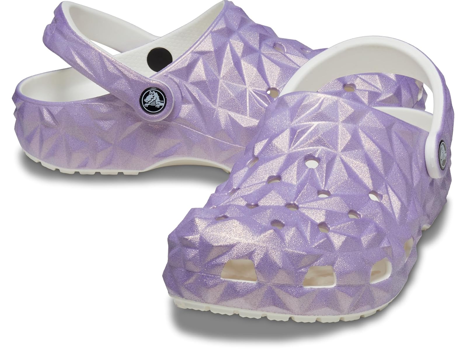 Тапочки унисекс Crocs Classic с геометрическими узорами