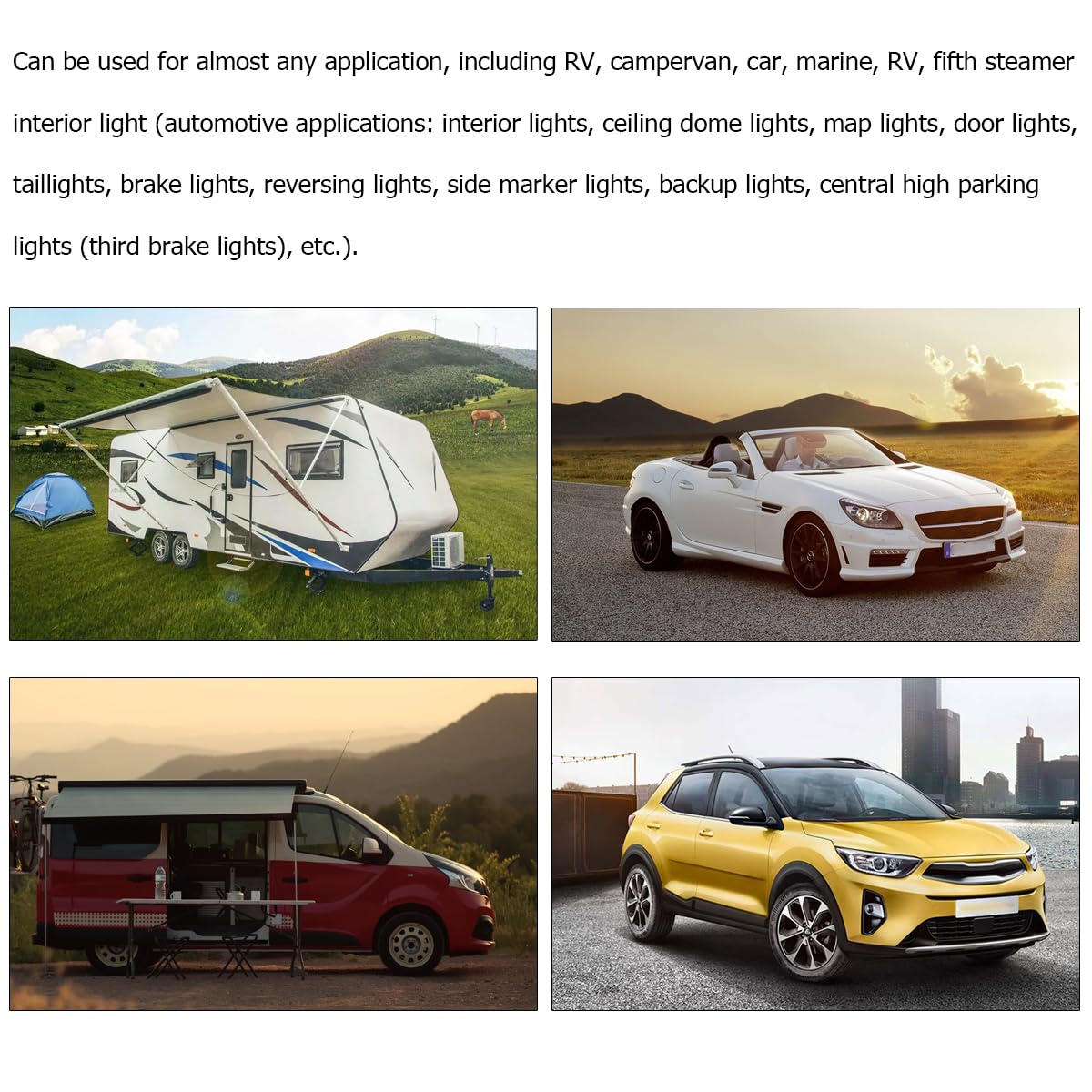 Fanale Posteriore LED Universale Per Moto - Luce Stop E Freno Con 15 LED, Colore Nero - Foto 2