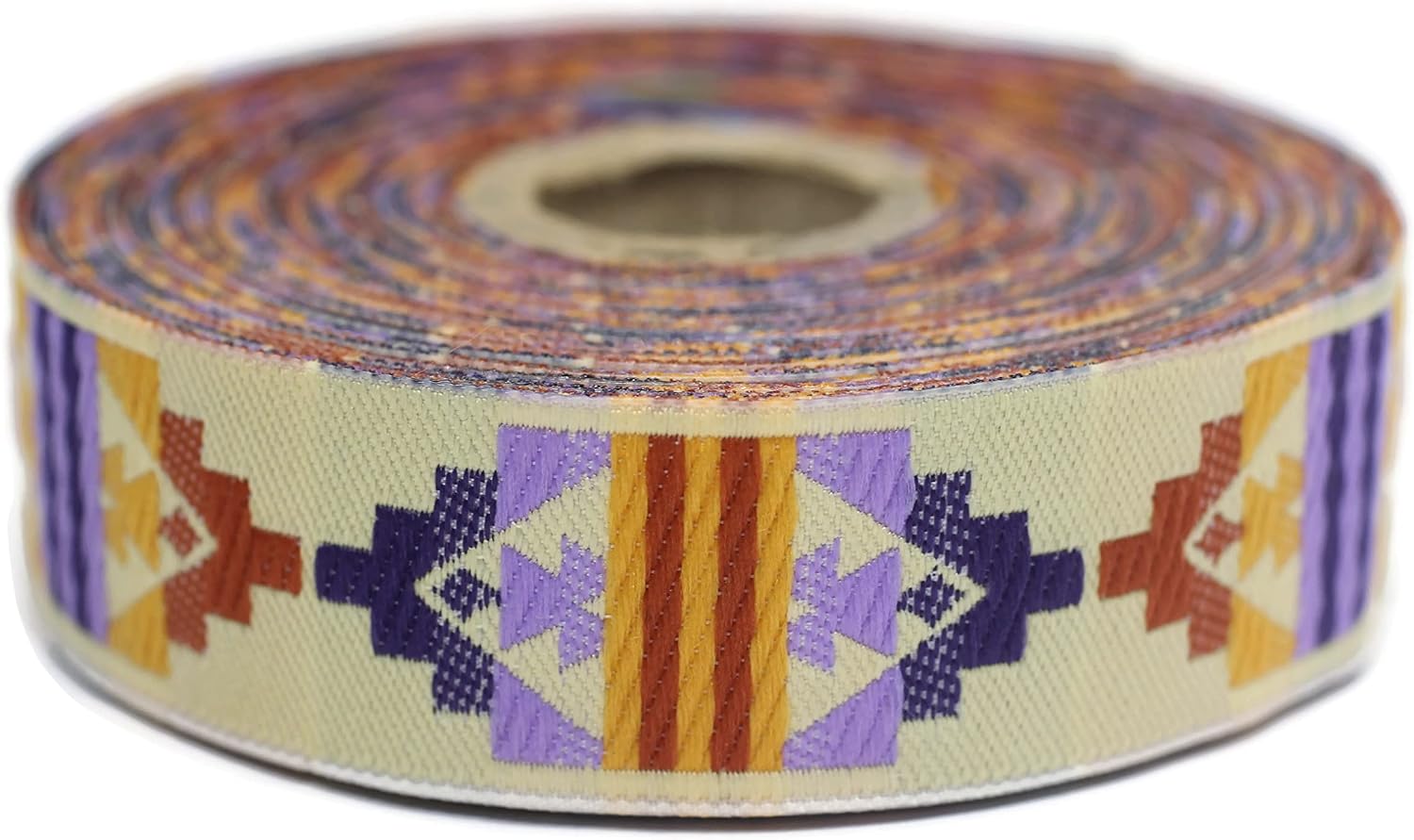 11 Yard Spool 1.96" Aztec Southwest Native America Indian Navajo Jacquard Ribbon Woven Trim Embroidery Tape for Home Decor Clothing and Costume Design 50126