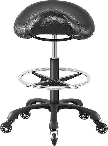 Taburete de silla rodante para redacción de laboratorio, clínica, dentista, salón de masaje, oficina y cocina en el hogar