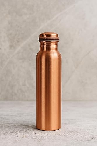 Miniatura 5 de Botella de agua pura de cobre, perfecta para el estilo de vida ayurvédico (liso)
