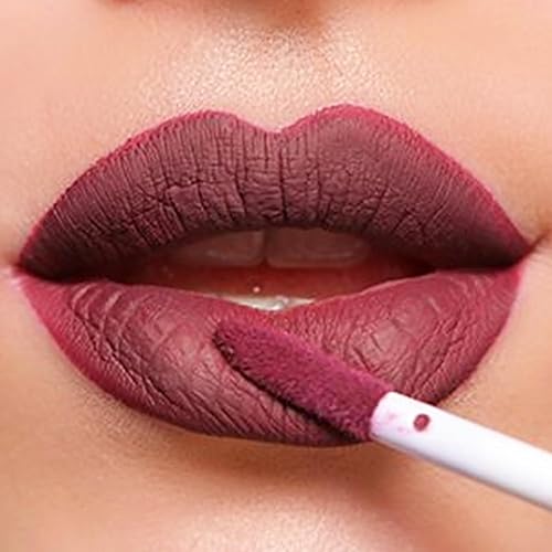 Miniatura 3 de Lord & Berry Lápiz labial líquido semimate atemporal, a prueba de besos, ultra ligero y delgado, cobertura para labios suaves y nutridos, lápiz