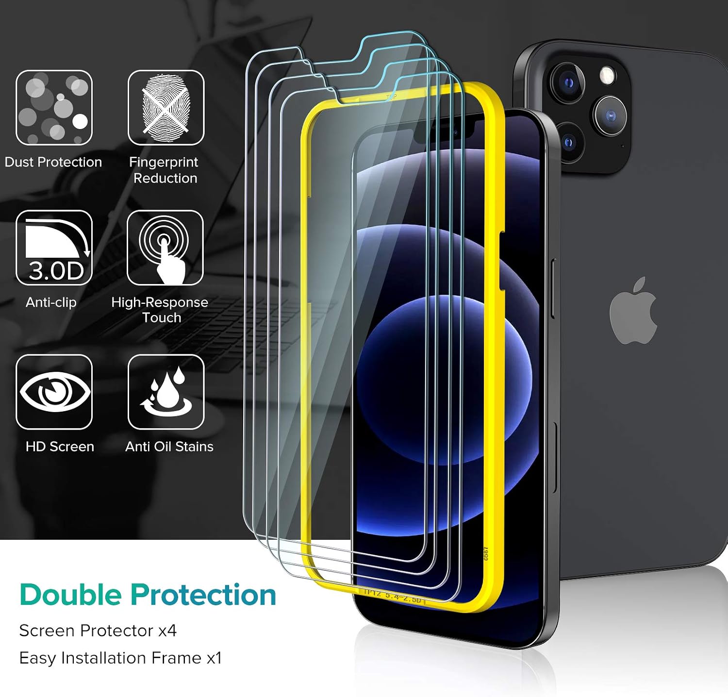 ivoler [2+1Pack] Screen Protector for Samsung Galaxy S23 Ultra 6.8" 5G [2 Pack] with [1 Pack] Camera Lens Protector TPU Screen Protector with Transparent HD Clear01