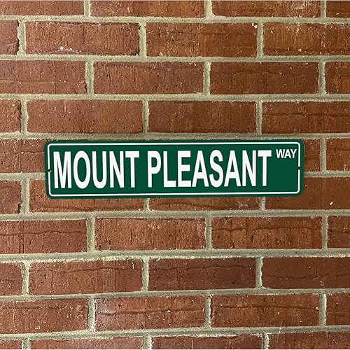 Vista 481 de Ohio Mountains Pick Your Mountain Compatible/repuesto para Ballards Hill United States Mountain Aluminio Metal Tin Street Sign Style decoración