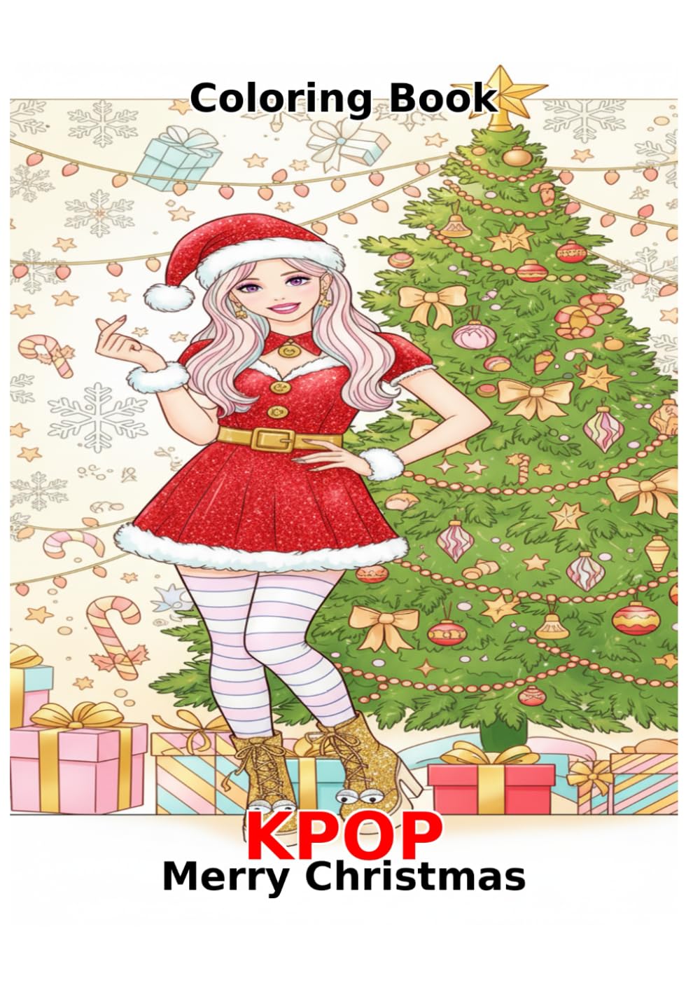 Coloring Book: KPOP Merry Christmas