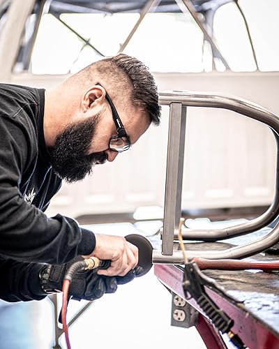 Miniatura 6 de BOMBER Gafas de seguridad para hombre, marco negro mate con lente de seguridad transparente, forro de espuma gris antideslizante, cumple con ANSI