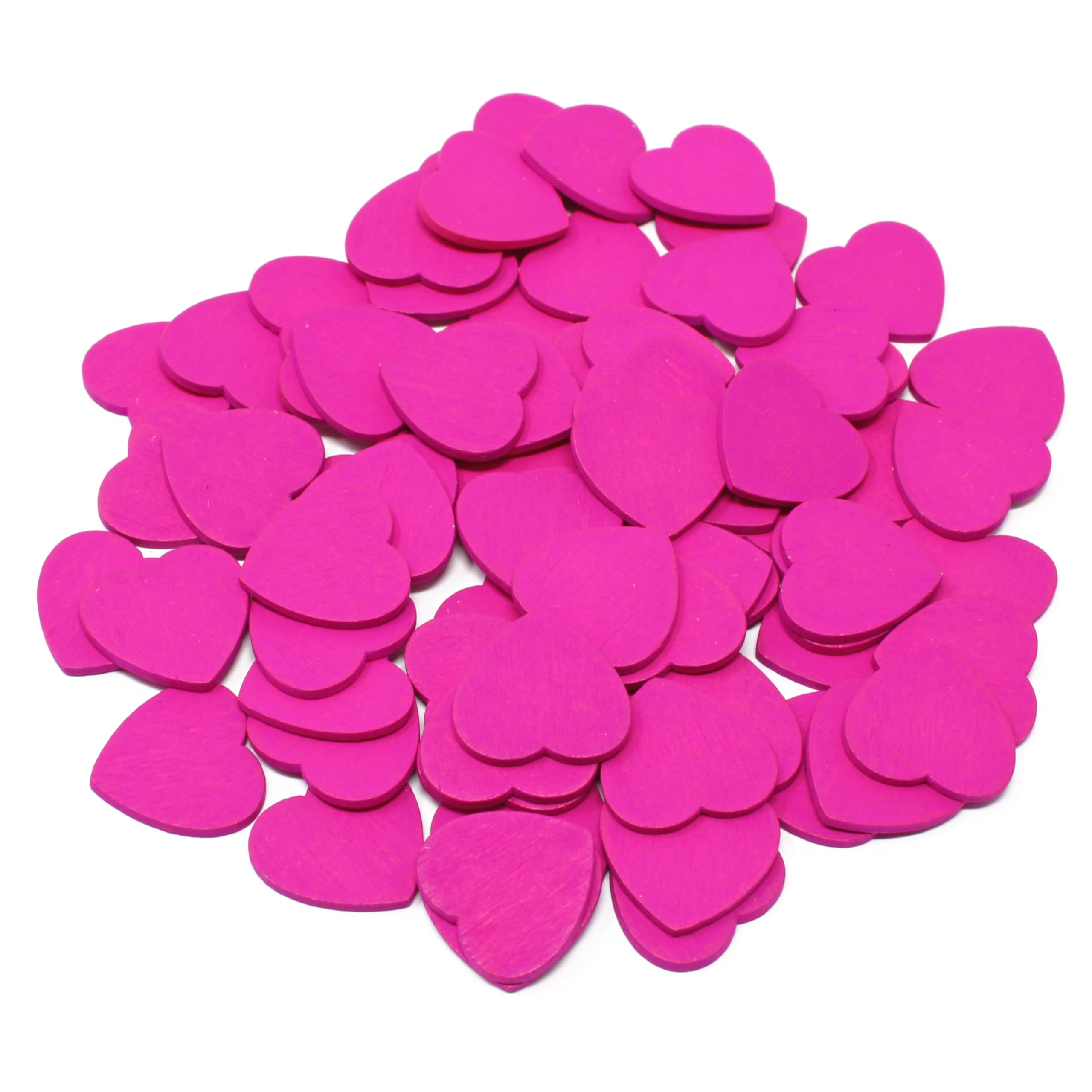 Violette Holz-Herzen, 50 Stück Gemischt – 10/20/30 Mm, Für Basteln, Scrapbooking & Deko