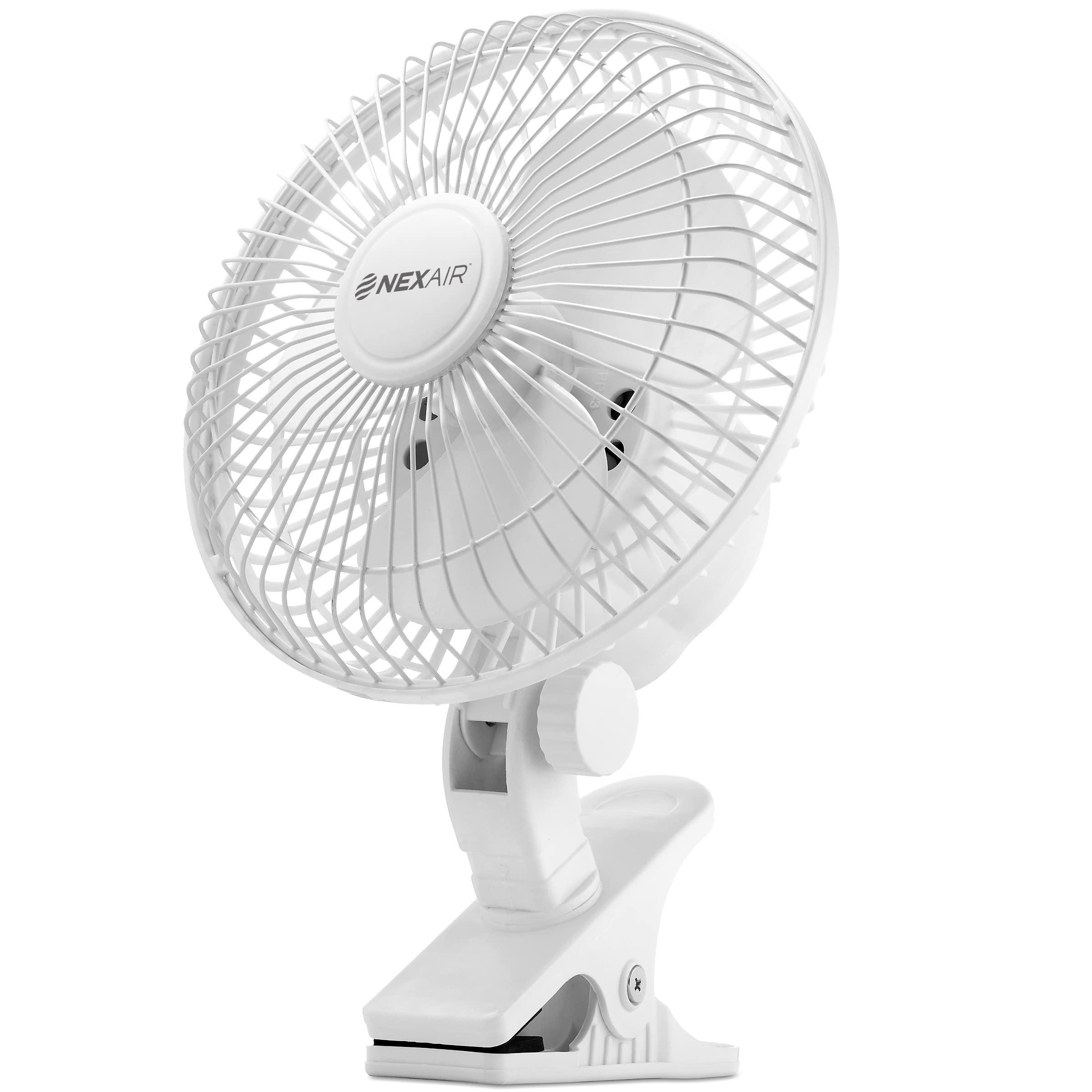 Air-Cooling 6-Inch Clip on Fan, 360° Rotation, Two Speed Portable Clip Fan With Strong Clamp Grip, Quiet Operating Desk Fan Made Of Durable Material, Great For Bedroom, Office, Living Room