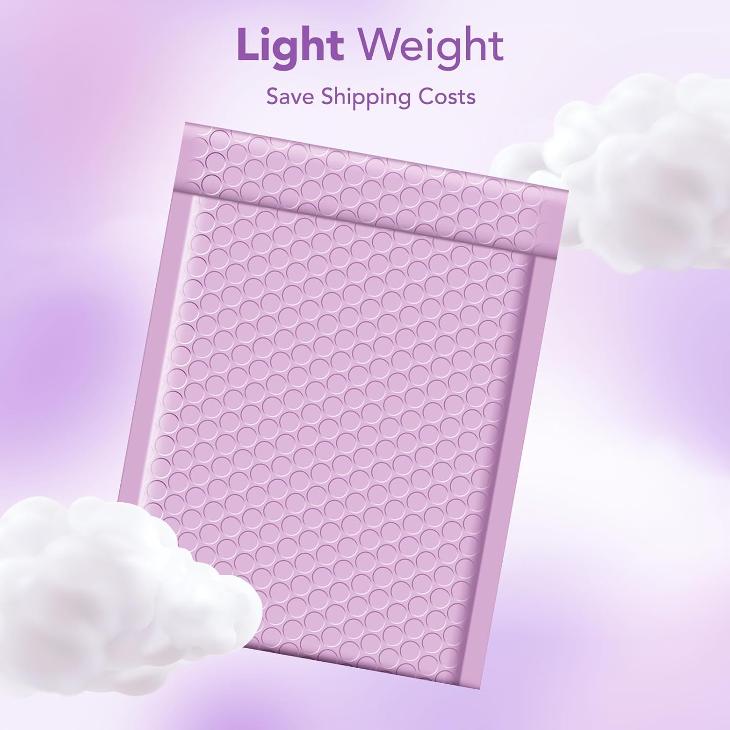Metronic Bubble Mailers 6x10 Inch 100 Pack Cute Bubble Mailer Usable Size 6x9" Waterproof Padded Envelopes Opaque Padded Envelopes Thick Packaging for Jewelry, Makeup Lavender