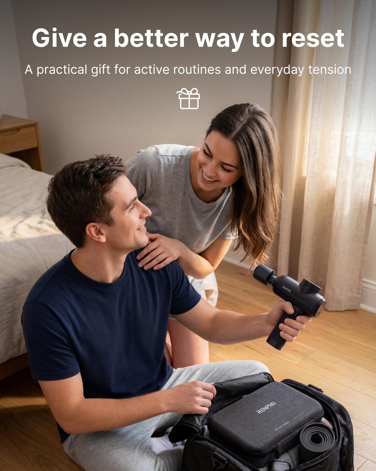 RENPHO Massage Gun - Heat & Cold Therapy -7 RENPHO Massage Gun - Heat & Cold Therapy -7