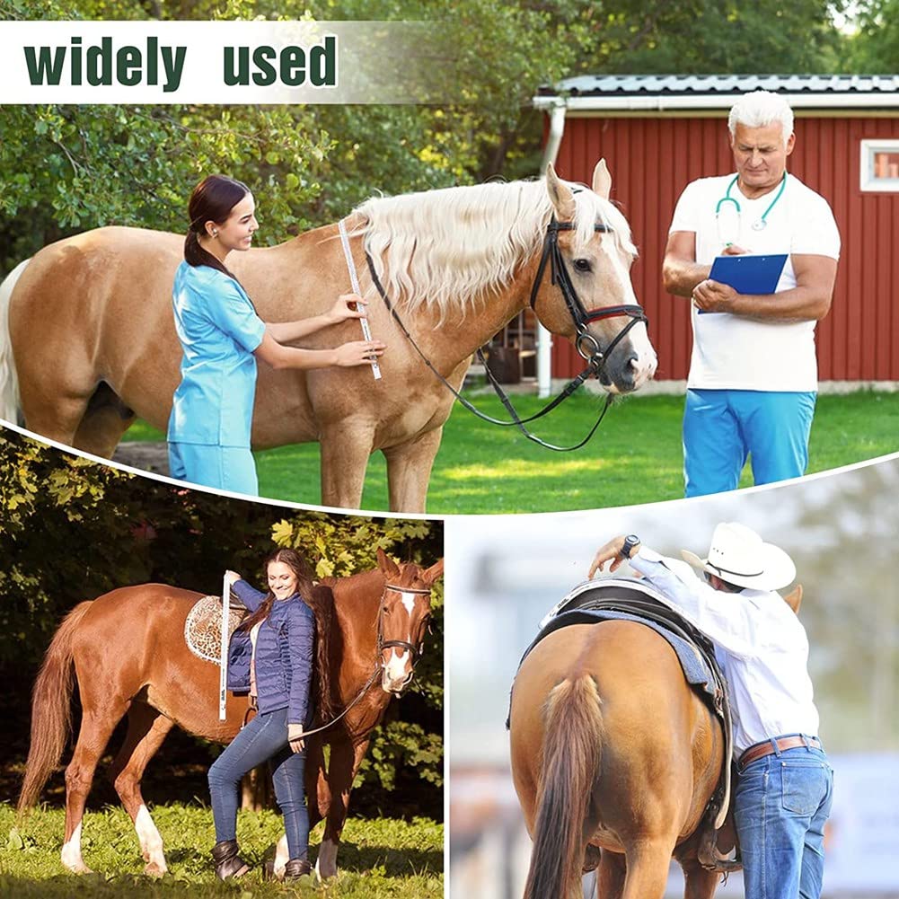 Jkjhbhged Horse Height Weight Tape Horse Measuring Tape PVC Horse Measuring Stick Livestock Body Measuring Tool, 8.2 Feet Long