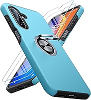 Vista 16 de JAME Funda para teléfono Samsung Galaxy A17/A26 5G con protector de pantalla [2 paquetes] Soporte de anillo Soporte Doble Capa Grado Militar a