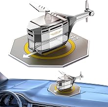 Aromaterapia de carro de energia solar rotativa - Desodorizadores de ar de carro em forma de helicóptero | Bola flutuante giratória solar automática carro aromaterapia difusa acessórios de Lereca