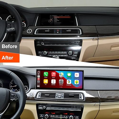 Miniatura 2 de PEMP Pantalla vertical Android 10, pantalla táctil IPS de 10.25 pulgadas, Qualcomm 8 núcleos 4 GB 64 GB Carplay, Android auto para BMW F10 F11