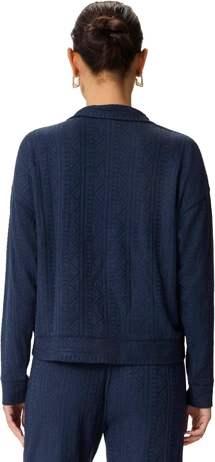 Splendid Women's Long Sleeve Snit Polo