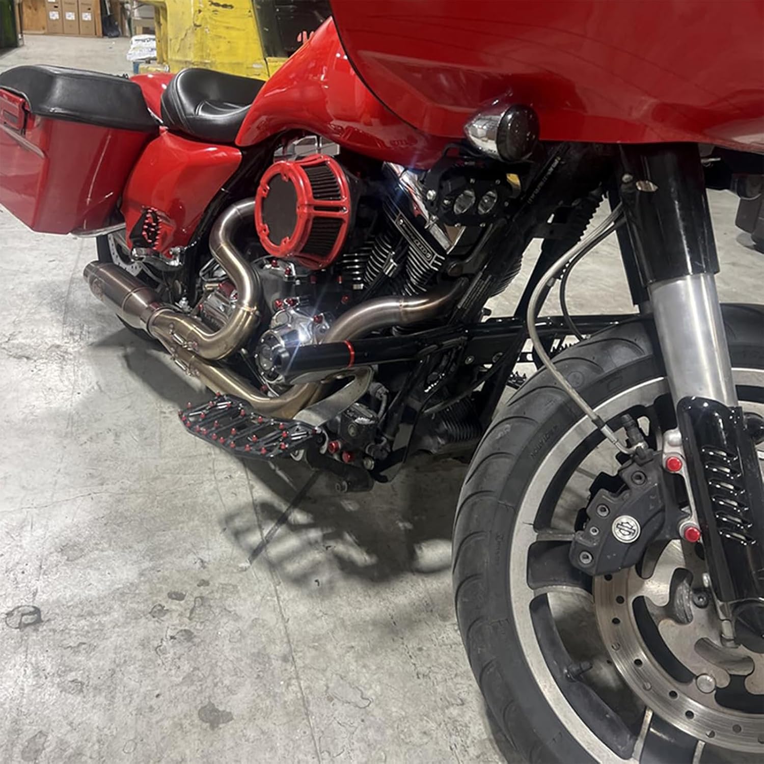 Tough Metal Skid Plate for Motorcycles Safeguards Vital Components From Strikes and Particles Global Engine Guard Multicolor