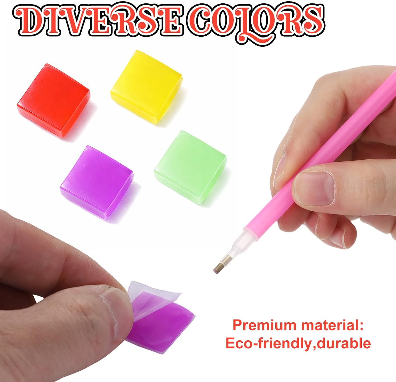 MSHHDK 120 PCS Diamond Glue Clay Colorful Clay Wax Embroidery Set image 4