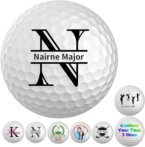 Miniatura 10 de Pelotas de golf personalizadas con logotipo de nombre de imagen para hombres y mujeres, puedes personalizar padrinos de boda únicos, regalo de